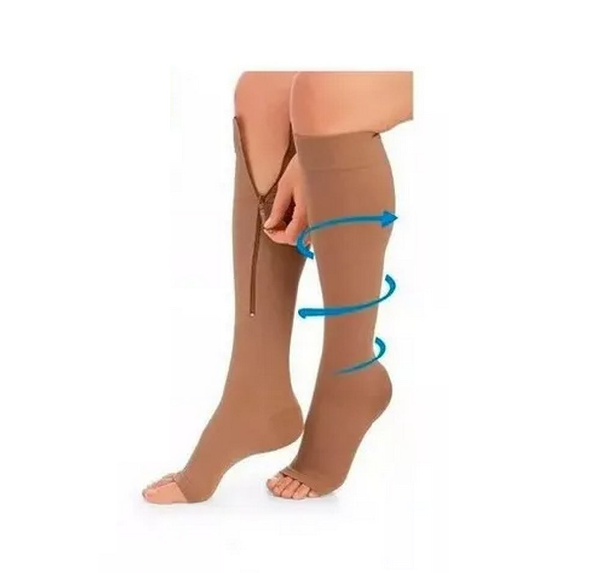 MEDIAS DE COMPRENSION ANTI-VARICES CON CIERRE