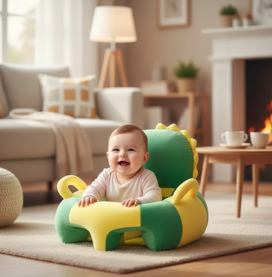 SILLON DE FELPA PARA BEBE APOYO SEGURO PARA SUS PRIMERAS SENTADAS