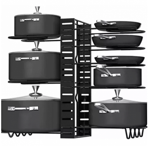 ORGANIZADOR DE OLLAS Y TAPAS 5 NIVELES