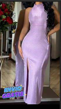 VESTIDO LARGO SILUETA PERFECTA LINDA 50 % DESCUENTO