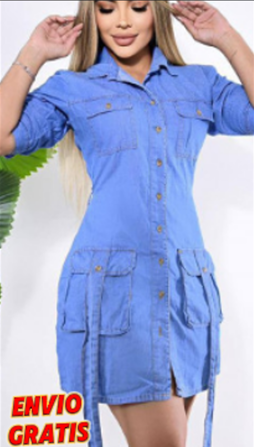 VESTIDO JEANS CAMUFLADO