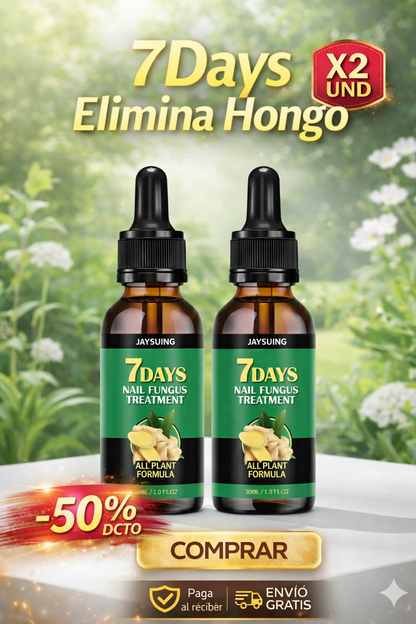 Eliminador de  Hongos en 7 Días Original lleva 2 x  Valor de 1