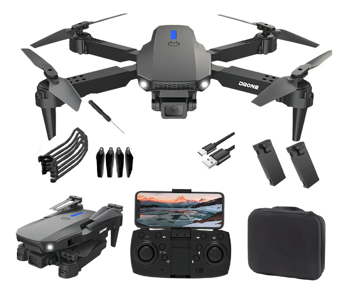 SUPER DRONE DOBLE CAMARA 4 K