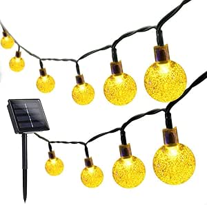 GUIRNALDA DE LUCES SOLARES DE BURBUJAS