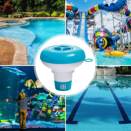 Dispensador flotante de cloro para piscinas