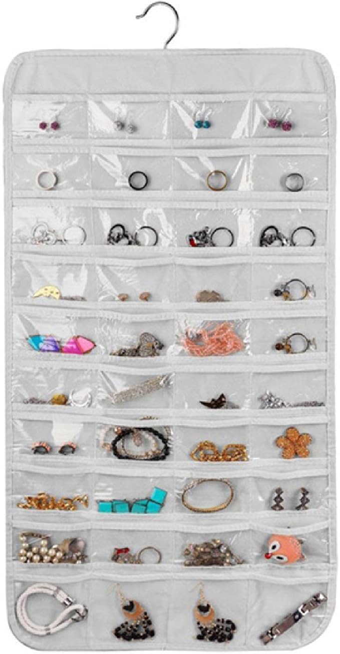 ORGANIZADOR DE JOYAS COLGANTE DOBLE CARA