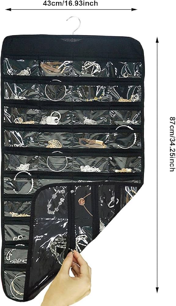 ORGANIZADOR DE JOYAS COLGANTE DOBLE CARA