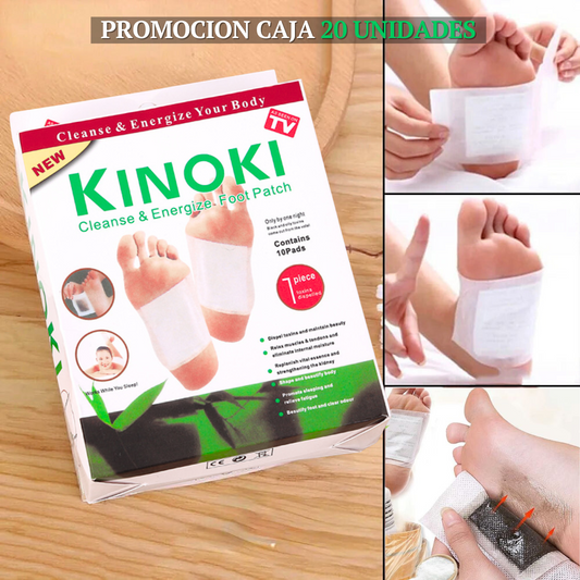 CAJA X20 UNIDADES - PARCHES DESINTOXICARNTES KINOKI - 50% DESCUENTO