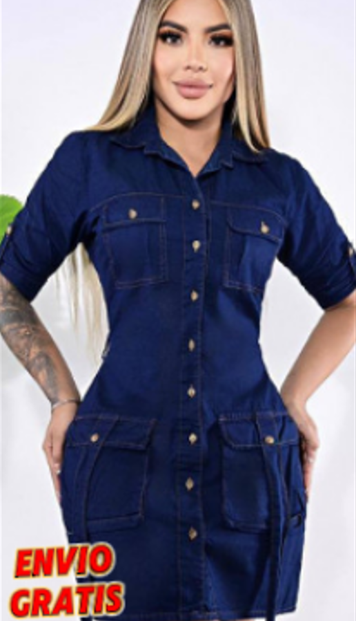 VESTIDO JEANS CAMUFLADO