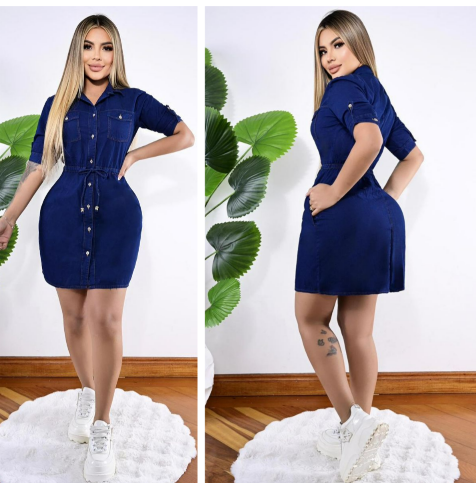 VESTIDO DE JEAN FLOR