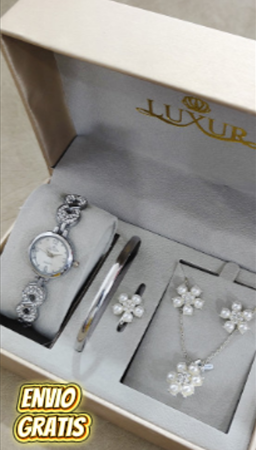 RELOJ DAMA + ACCESORIOS