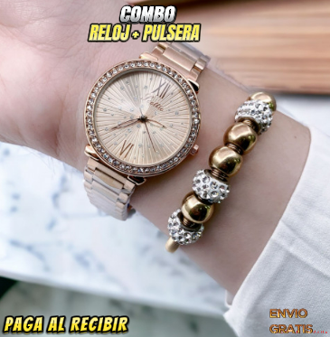 COMBO RELOJ SCOTTIE  GALAXIA + PULSERA - 50%