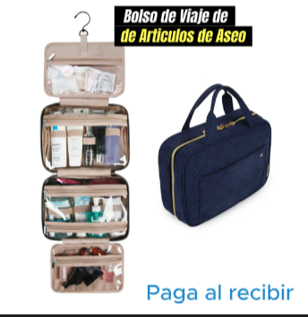 NUEVO BOLSO DE VIAJE DE ARTICULOS DE ASEO COLECCION 2024 50%