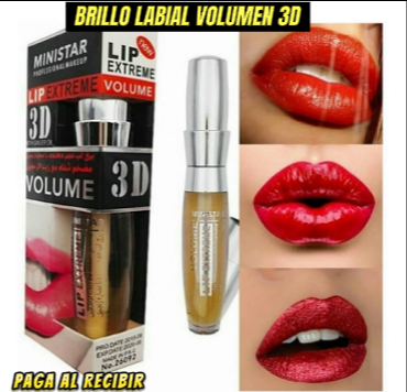 NUEVO BRILLO LABIAL ENGROSADOR - VOLUMEN INSTANTANEO 3D  50 %