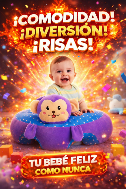 SILLON DE FELPA PARA BEBE APOYO SEGURO PARA SUS PRIMERAS SENTADAS