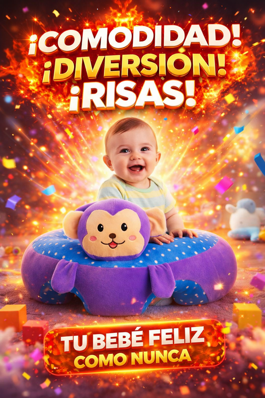 SILLON DE FELPA PARA BEBE APOYO SEGURO PARA SUS PRIMERAS SENTADAS