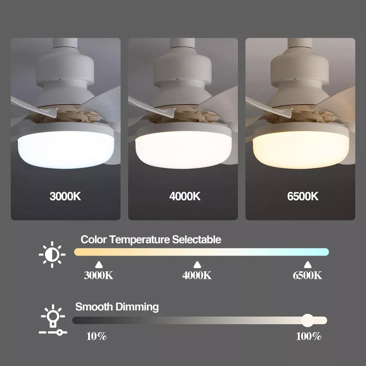 VENTILADOR DE TECHO CON LUZ - 50% DE DESCUENTO