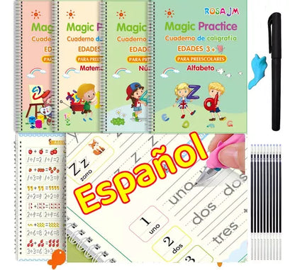 KIT DE 4 CUADERNOS DE REFUERZO REUTILIZABLES