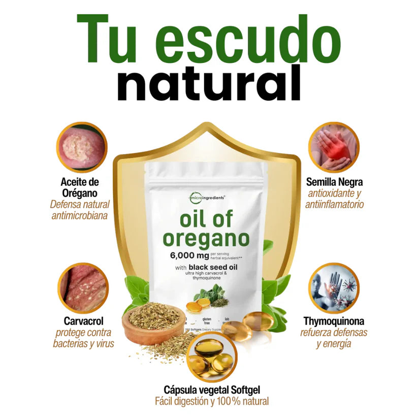 ACEITE DE OREGANO 90  CAPSULAS