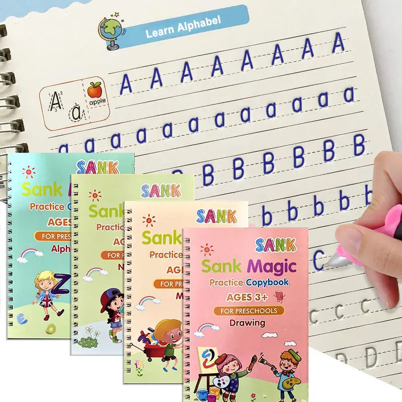 KIT DE 4 CUADERNOS DE REFUERZO REUTILIZABLES