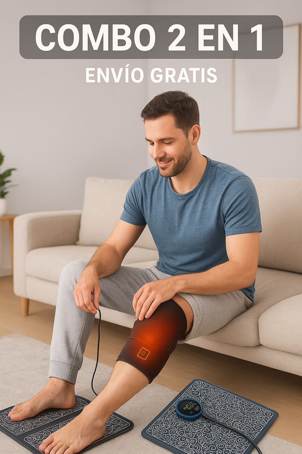 COMBO RODILLERA DE CALOR + TAPETE ELECTRODOS