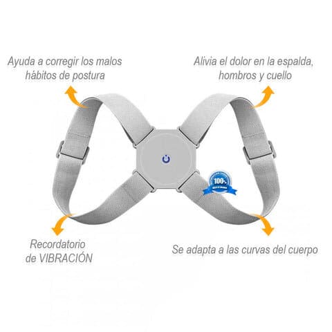NUEVO CORRECTOR POSTURA 50% INTELIGENTE VIBRADOR ESPALDA