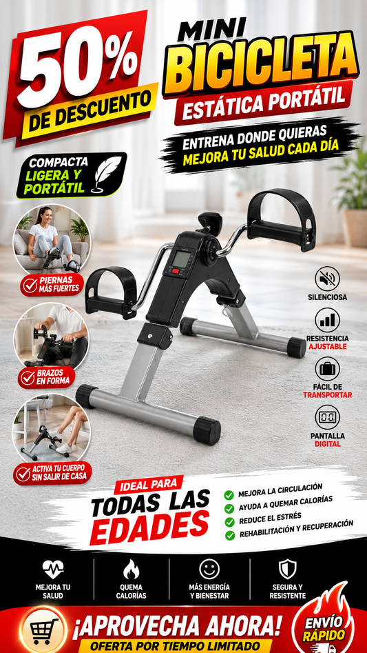 Mini Bicicleta Estática Portátil