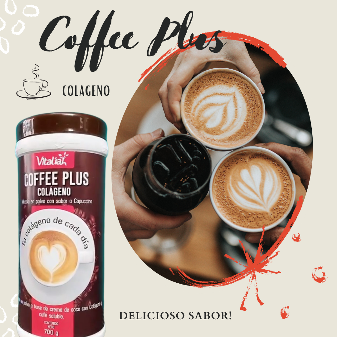 COFFEE PLUS: El Nuevo Colágeno Sabor a Café (700 GR)