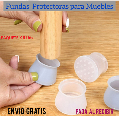 NUEVAS FUNDAS  PROTECTORAS PARA MUEBLES EN SILICONA ( PAQUETE X 8 )